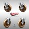 Service Caster 5 Inch SS High Temp Phenolic Wheel Swivel Bolt Hole Caster Set with 2 Brake SCC SCC-SSBH20S514-PHSHT-2-TLB-2 - alternate 1